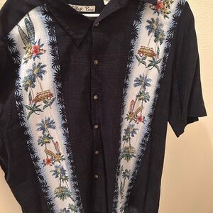 Men's Black Rayon Shirt